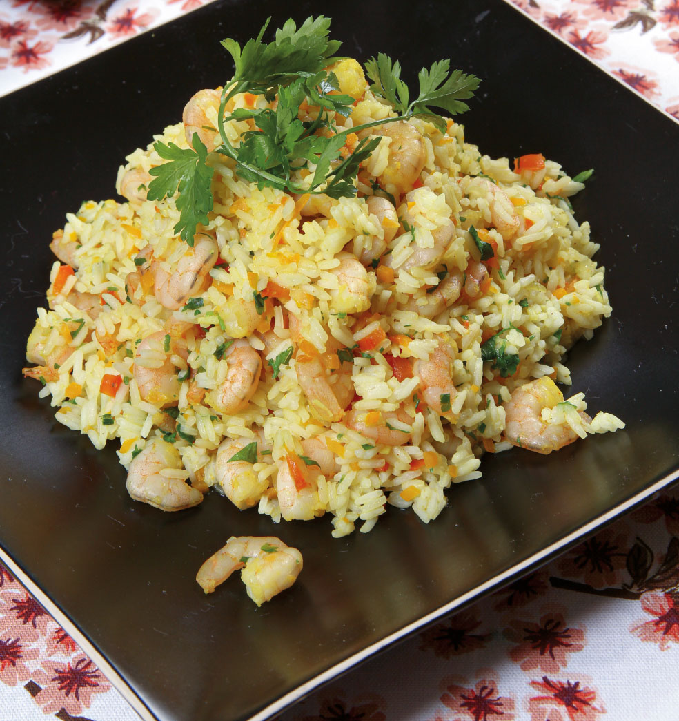 Arroz con camaroncitos?