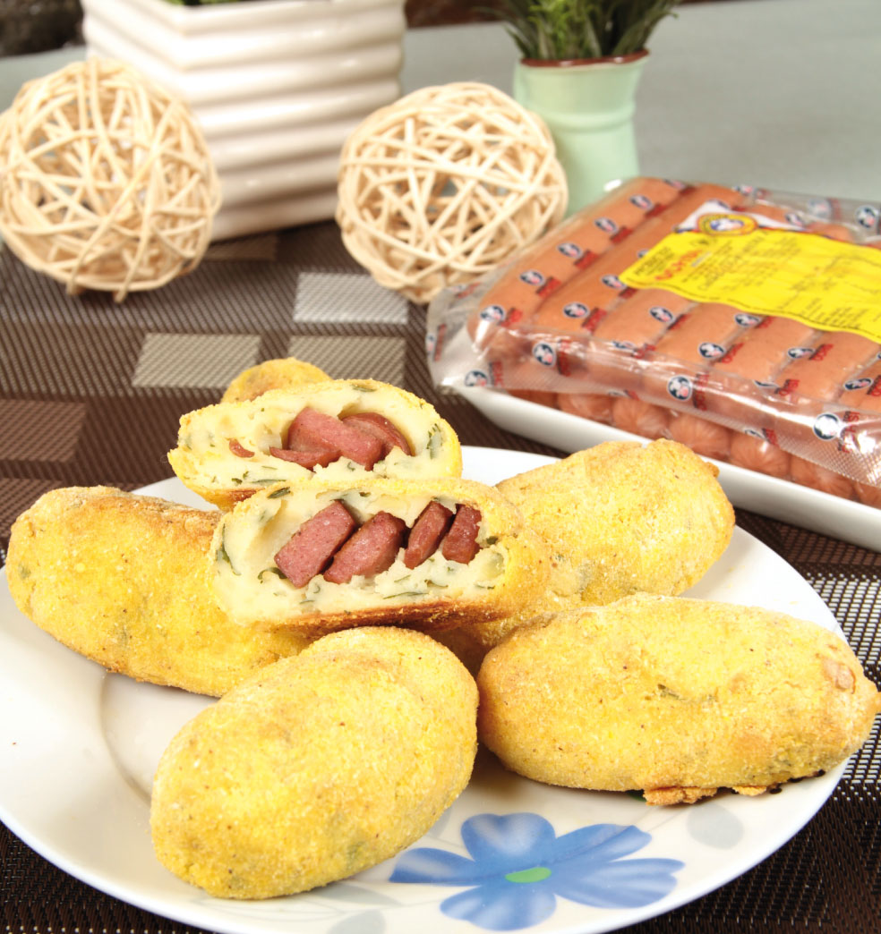 Croquetas rellenas de chorizos