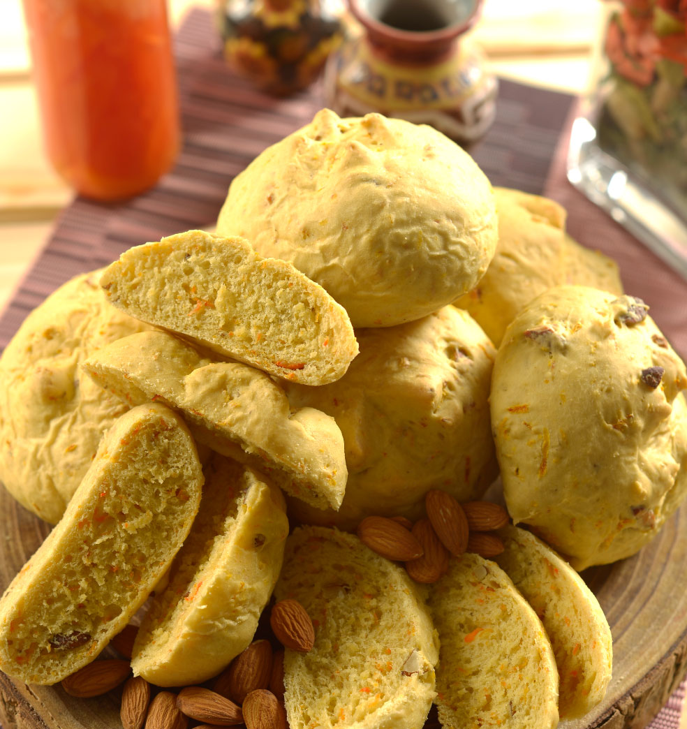 Pan de zanahoria y almendras