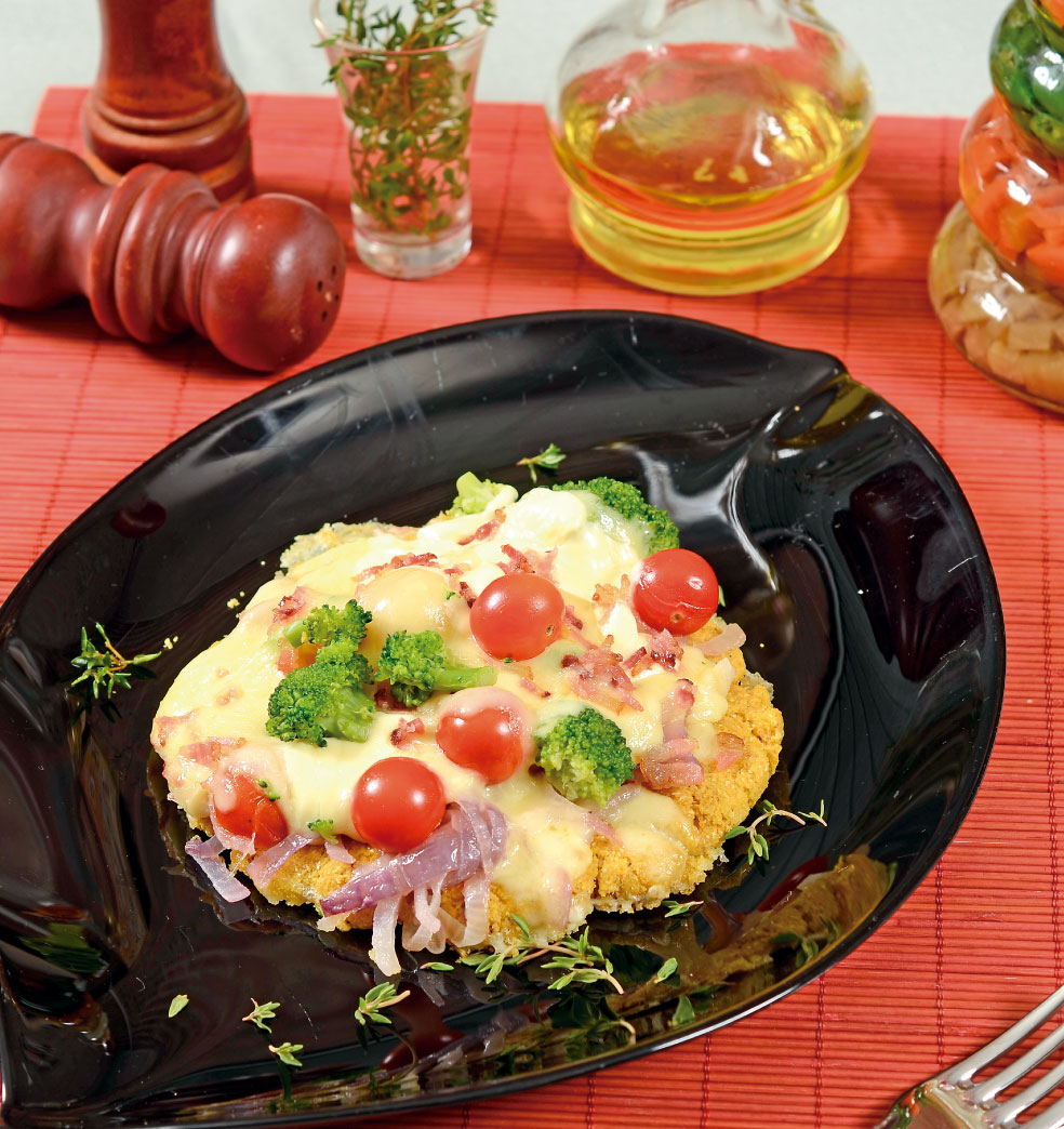 Pizzeta de maíz con panceta?