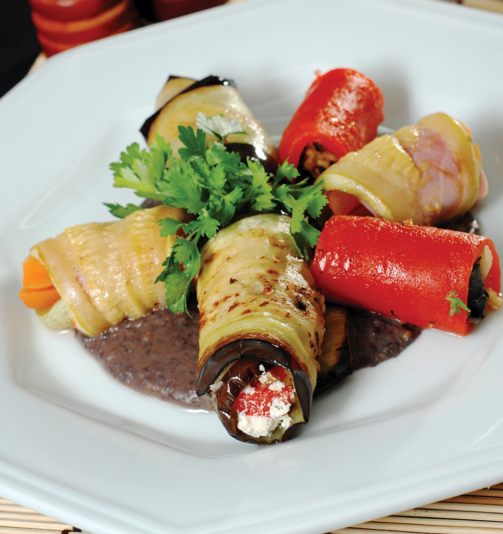 Rollitos de verduras primaverales